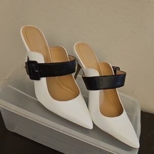 Alfani Black and White Women's Mules